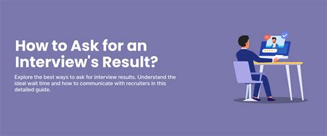 how to ask for interview result